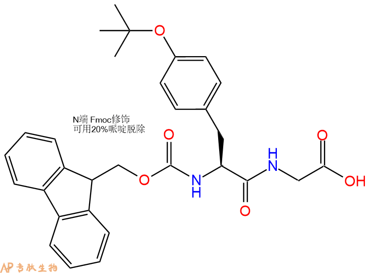 专肽生物产品二肽Fmoc-Tyr(tBu)-Gly