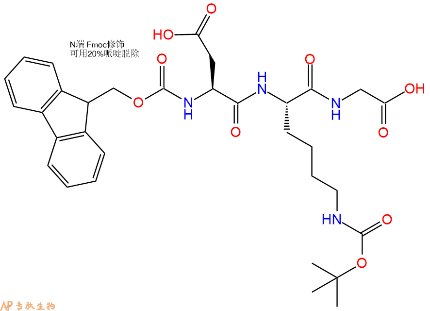 专肽生物产品三肽Fmoc-Asp-Lys(Boc)-Gly
