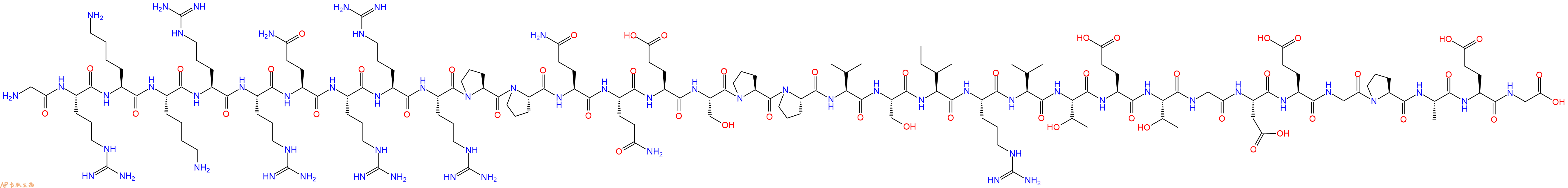专肽生物产品Gly-Arg-Lys-Lys-Arg-Arg-Gln-Arg-Arg-Arg-Pro-Pro-Gl