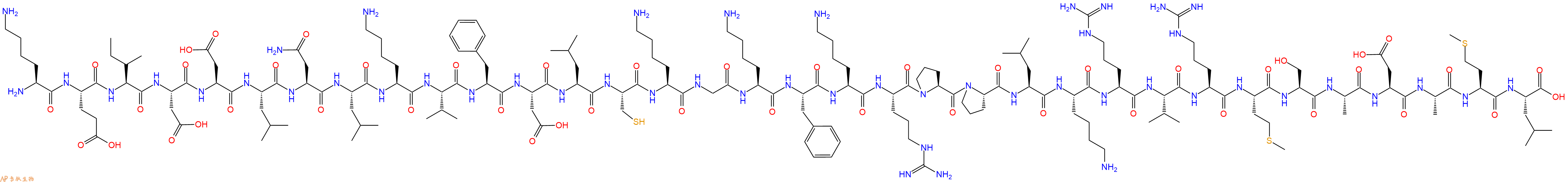 专肽生物产品Lys-Glu-Ile-Asp-Asp-Leu-Asn-Leu-Lys-Val-Phe-Asp-Le