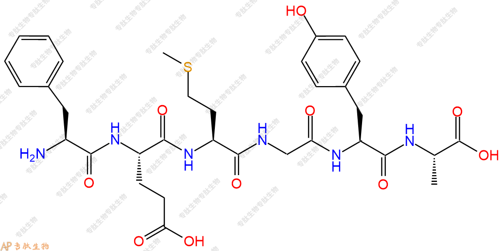 专肽生物产品六肽Phe-Glu-Met-Gly-Tyr-Ala