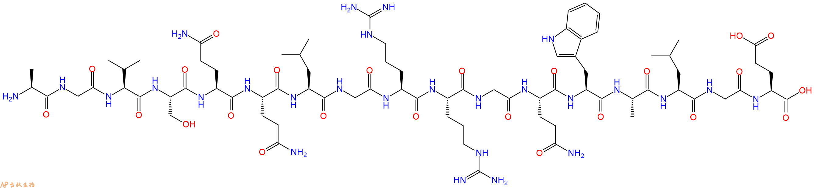 专肽生物产品十七肽AGVSQQLGRRGQWALGE