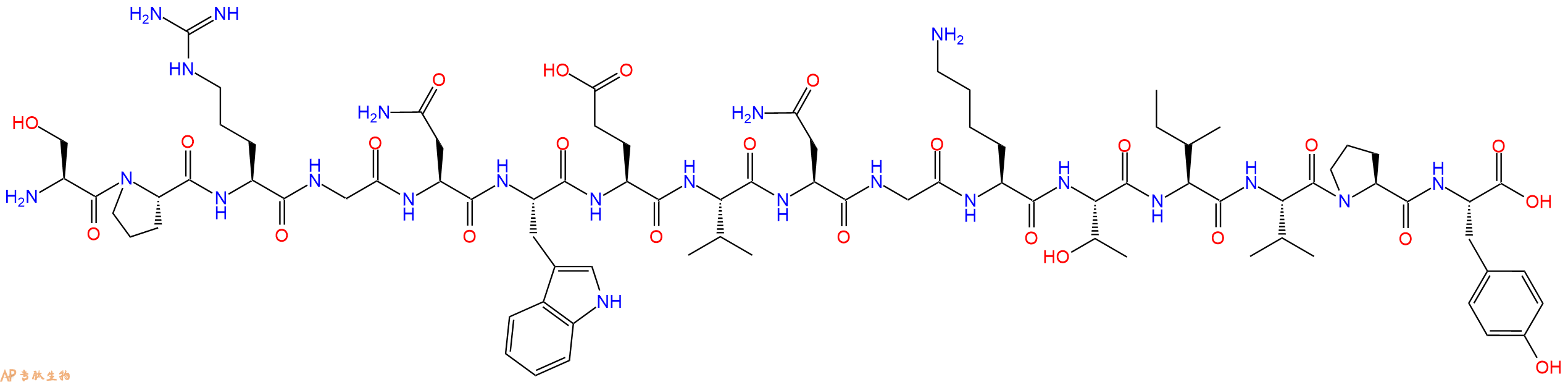 专肽生物产品十六肽SPRGNWEVNGKTIVPY
