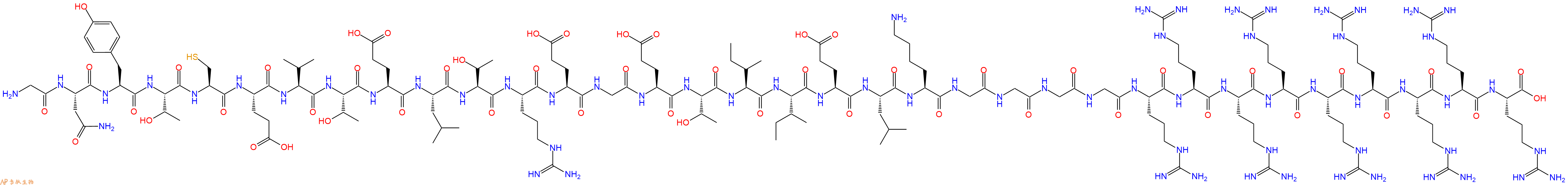 专肽生物产品Gly-Asn-Tyr-Thr-Cys-Glu-Val-Thr-Glu-Leu-Thr-Arg-Gl