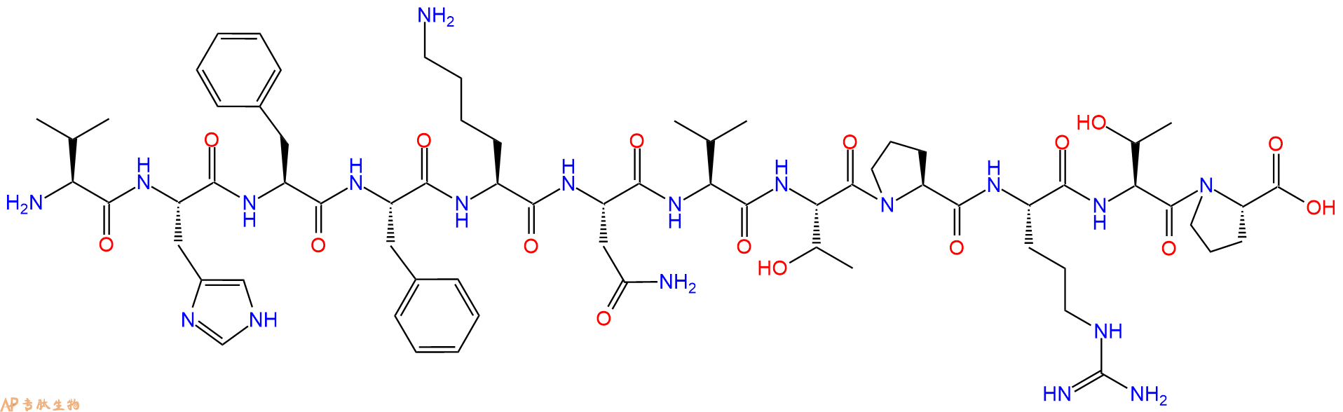 专肽生物产品十二肽VHFFKNVTPRTP