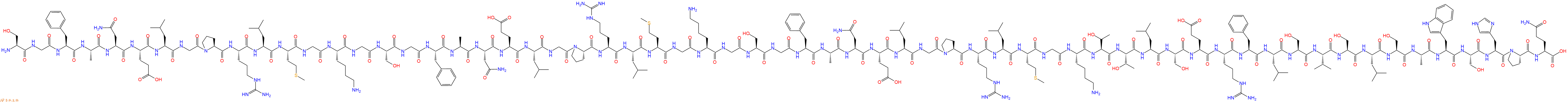 专肽生物产品Ser-Gly-Phe-Ala-Asn-Glu-Leu-Gly-Pro-Arg-Leu-Met-Gl