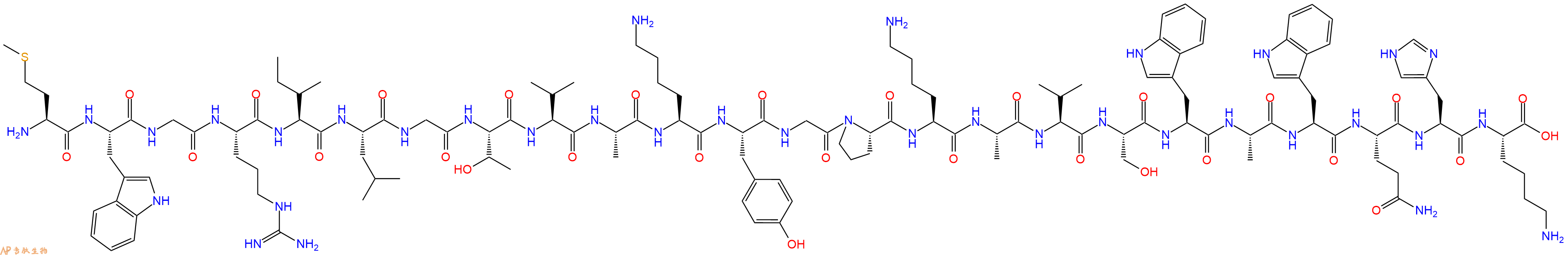 专肽生物产品二十四肽MWGRILGTVAKYGPKAVSWAWQHK