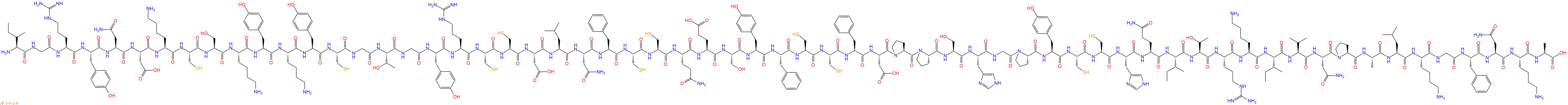 专肽生物产品Ile-Gly-Arg-Tyr-Asn-Asp-Lys-Cys-Ser-Lys-Tyr-Lys-Ty