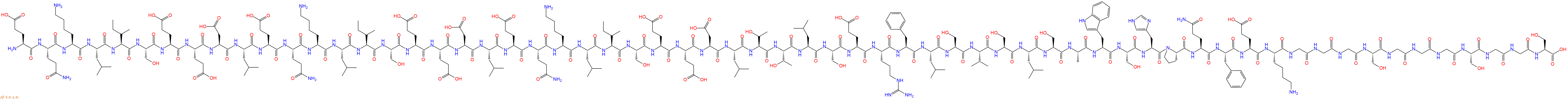 专肽生物产品Glu-Gln-Lys-Leu-Ile-Ser-Glu-Glu-Asp-Leu-Glu-Gln-Ly