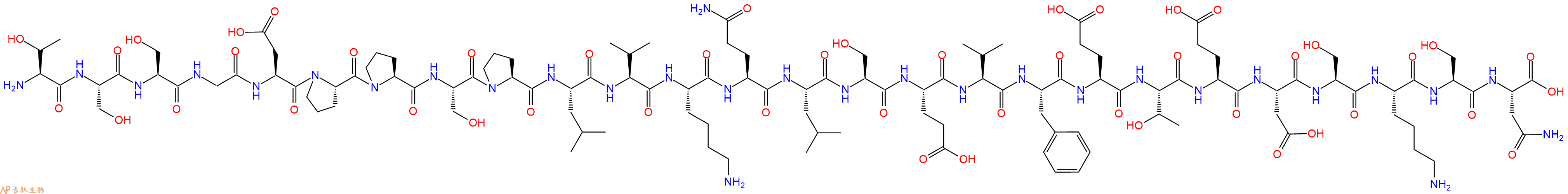 专肽生物产品二十六肽TSSGDPPSPLVKQLSEVFETEDSKSN