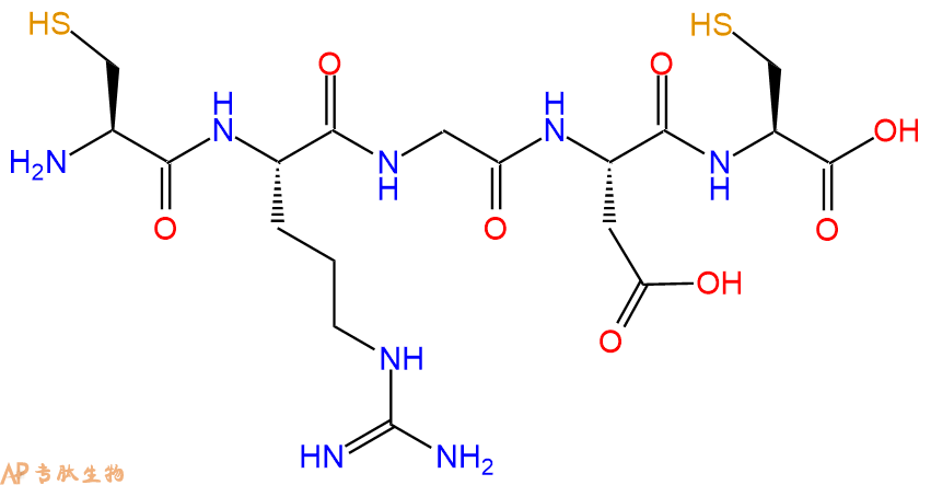 专肽生物产品双巯基化RGD多肽：巯基-RGD-巯基、HS-RGD-SH