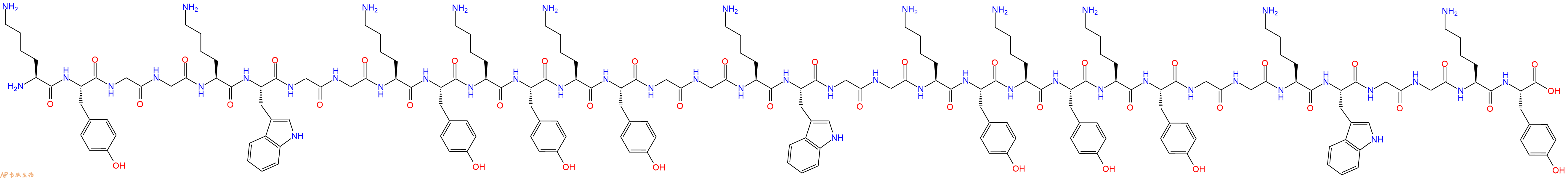 专肽生物产品Lys-Tyr-Gly-Gly-Lys-Trp-Gly-Gly-Lys-Tyr-Lys-Tyr-Ly
