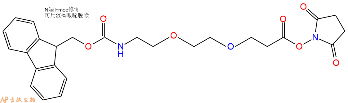 专肽生物产品Fmoc-PEG2-NHS Ester1807534-85-5