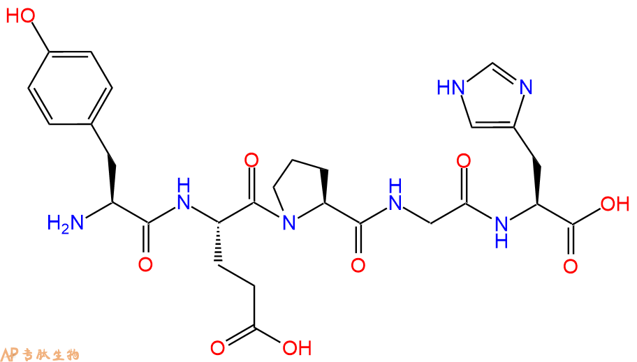 专肽生物产品五肽Tyr-Glu-Pro-Gly-His