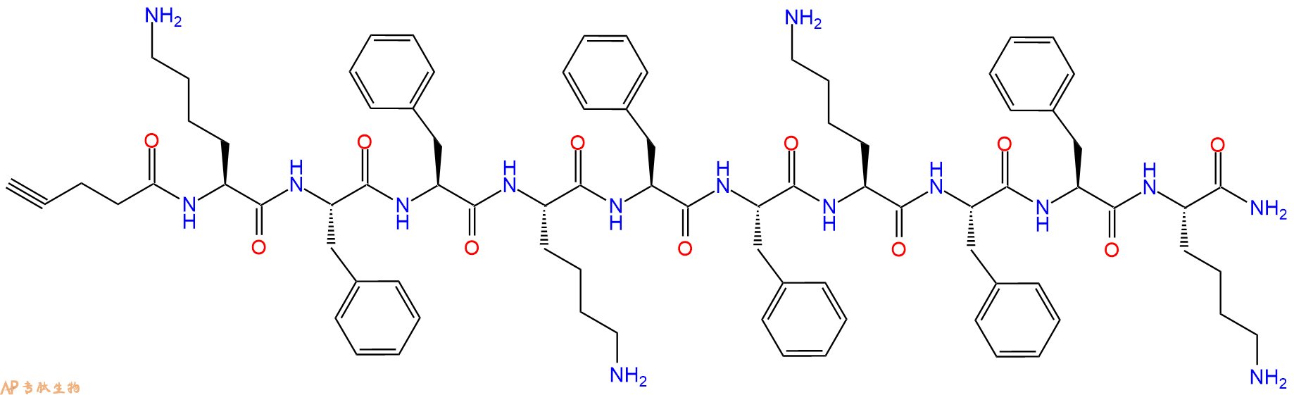 专肽生物产品点击化学肽Click (KFF)3K