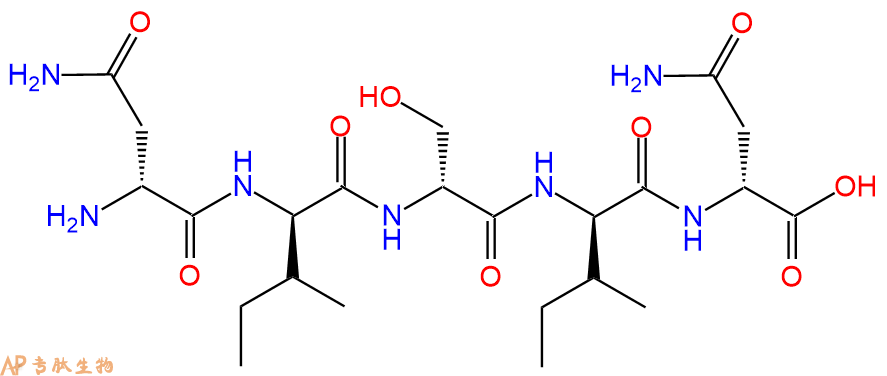 专肽生物产品五肽DAsn-DIle-DSer-DIle-DAsn