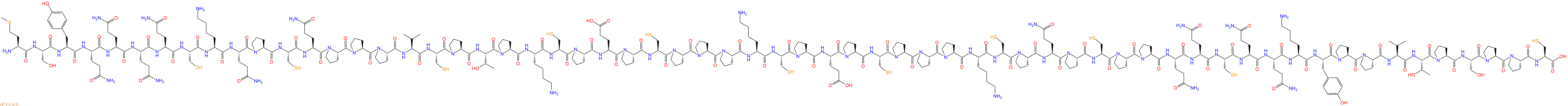 专肽生物产品Met-Ser-Tyr-Gln-Gln-Gln-Gln-Cys-Lys-Gln-Pro-Cy