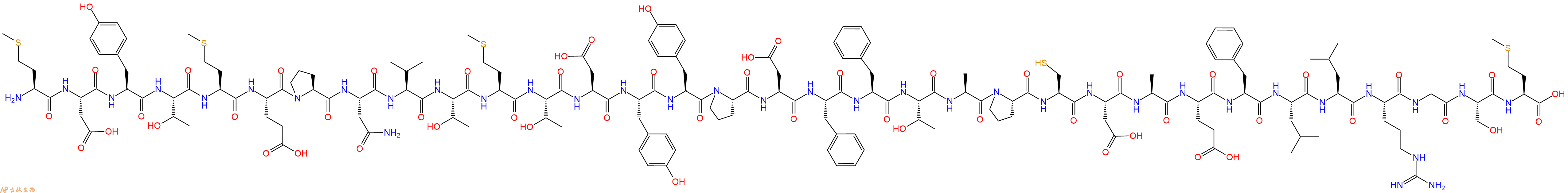 专肽生物产品Met-Asp-Tyr-Thr-Met-Glu-Pro-Asn-Val-Thr-Met-Th