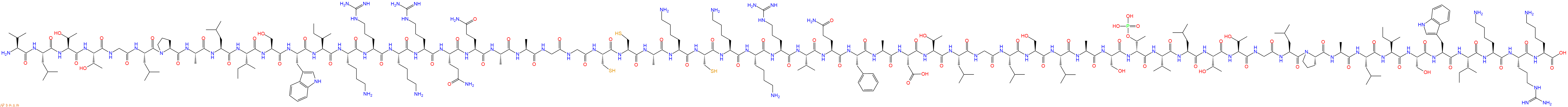 专肽生物产品Val-Leu-Thr-Thr-Gly-Leu-Pro-Ala-Leu-Ile-Ser-Tr