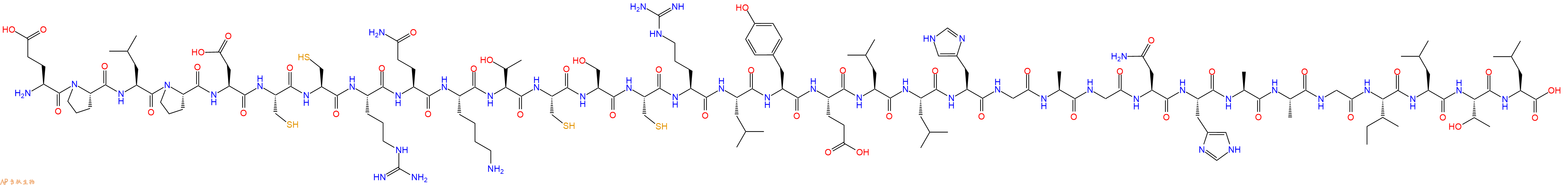 专肽生物产品Glu-Pro-Leu-Pro-Asp-Cys-Cys-Arg-Gln-Lys-Thr-Cy