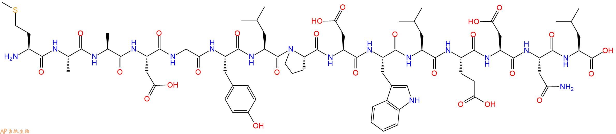 专肽生物产品十五肽MAADGYLPDWLEDNL