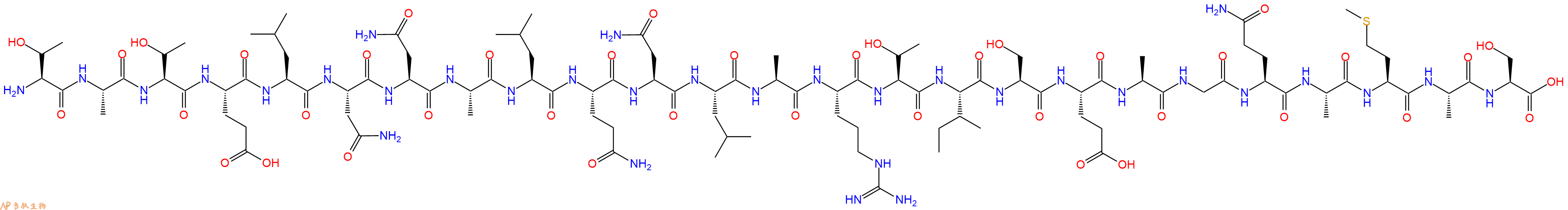 专肽生物产品二十五肽TATELNNALQNLARTISEAGQAMAS