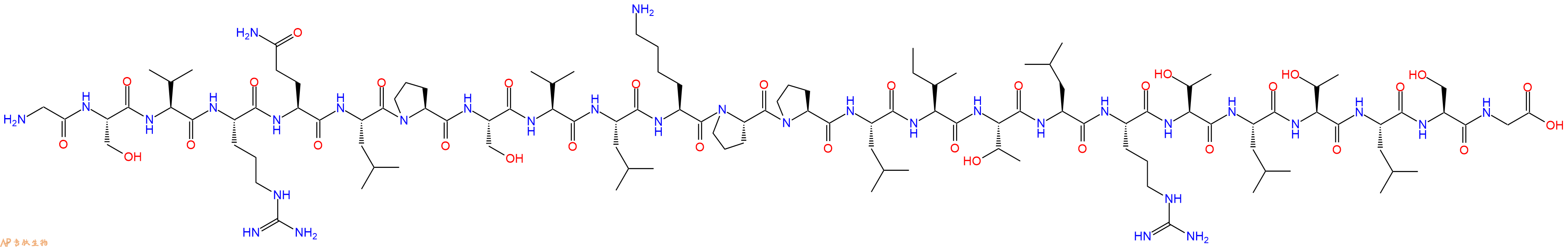 专肽生物产品二十四肽GSVRQLPSVLKPPLITLRTLTLSG