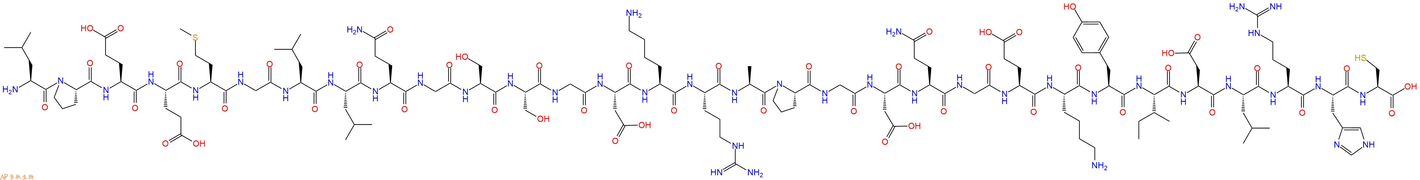 专肽生物产品Leu-Pro-Glu-Glu-Met-Gly-Leu-Leu-Gln-Gly-Ser-Se