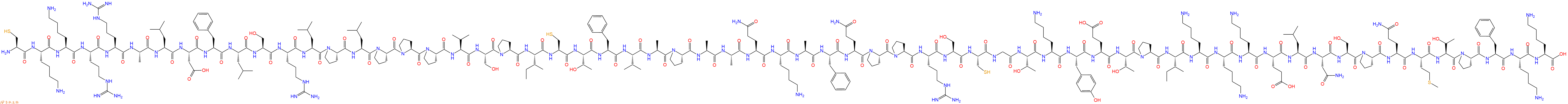 专肽生物产品Cys-Lys-Lys-Arg-Arg-Ala-Leu-Asp-Phe-Leu-Ser-Ar