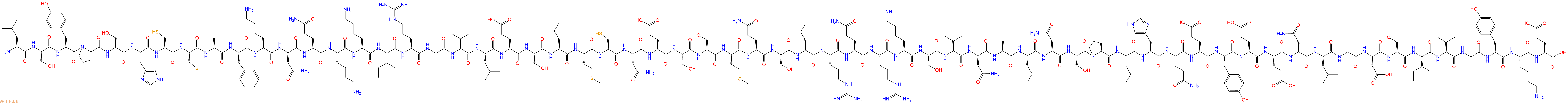 专肽生物产品Leu-Ser-Tyr-Pro-Ser-His-Cys-Cys-Ala-Phe-Lys-As