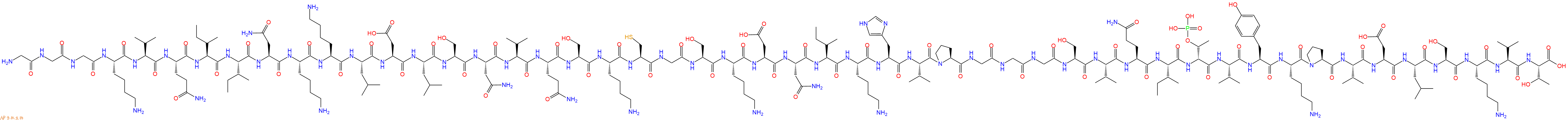 专肽生物产品Gly-Gly-Gly-Lys-Val-Gln-Ile-Ile-Asn-Lys-Lys-Le