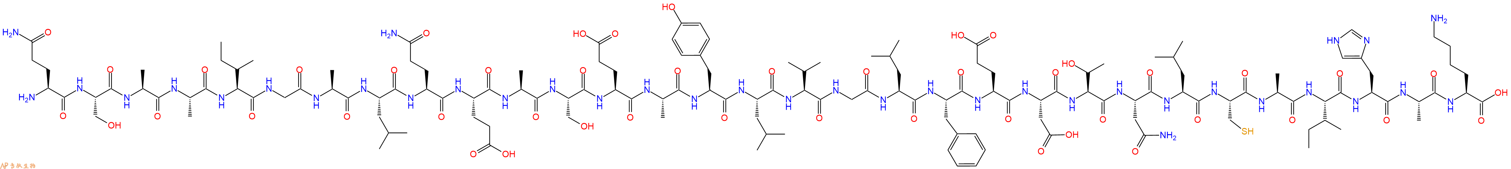 专肽生物产品Gln-Ser-Ala-Ala-Ile-Gly-Ala-Leu-Gln-Glu-Ala-Se