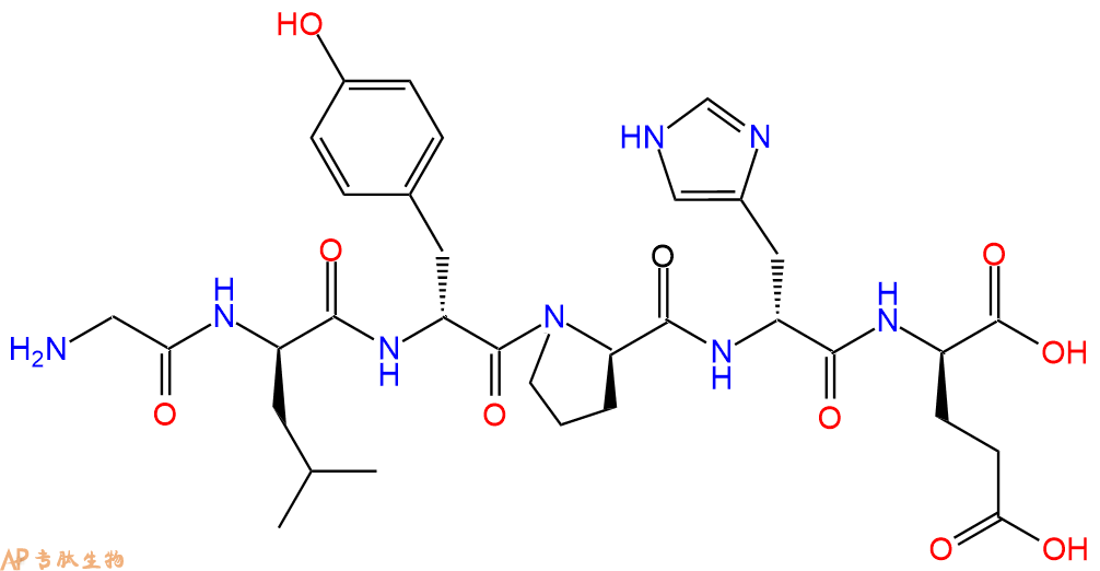 专肽生物产品六肽G-DLeu-DTyr-DPro-DHis-DGlu
