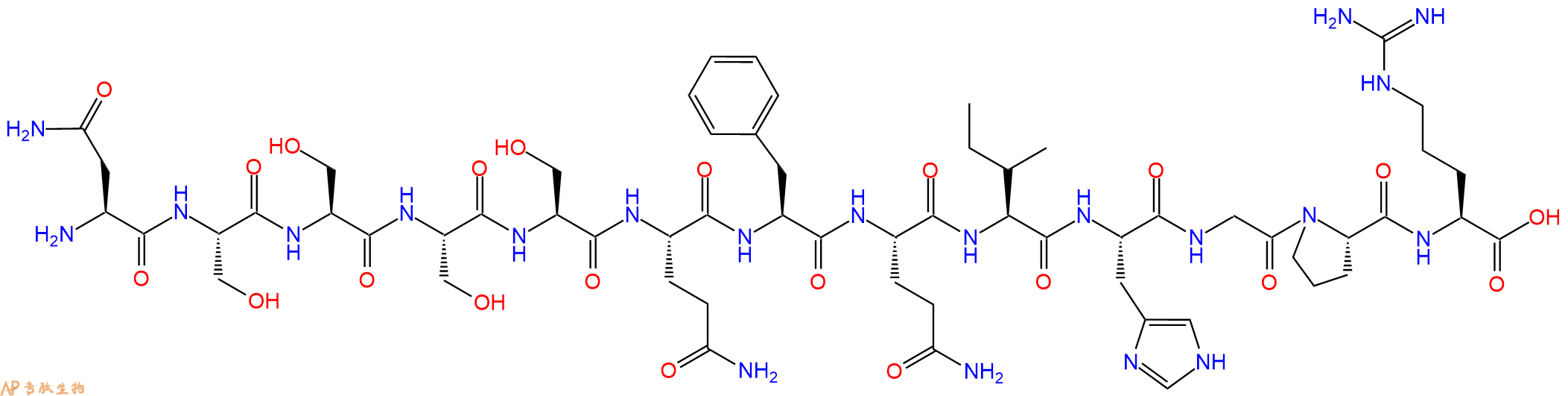 专肽生物产品小鼠透明带多肽ZP3第330-342个氨基酸序列