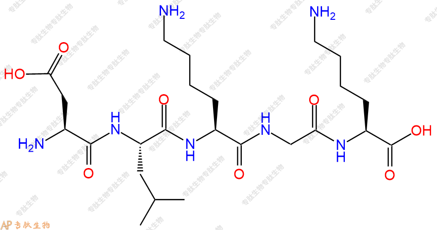 专肽生物产品五肽Asp-Leu-Lys-Gly-Lys