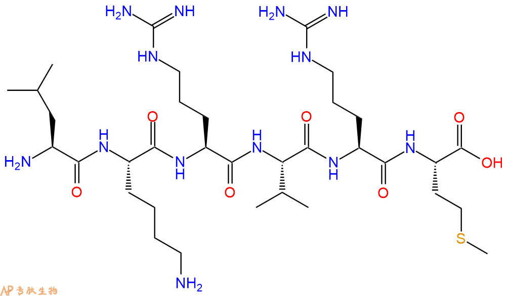 专肽生物产品六肽Leu-Lys-Arg-Val-Arg-Met