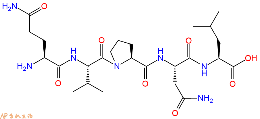 专肽生物产品五肽Gln-Val-Pro-Asn-Leu