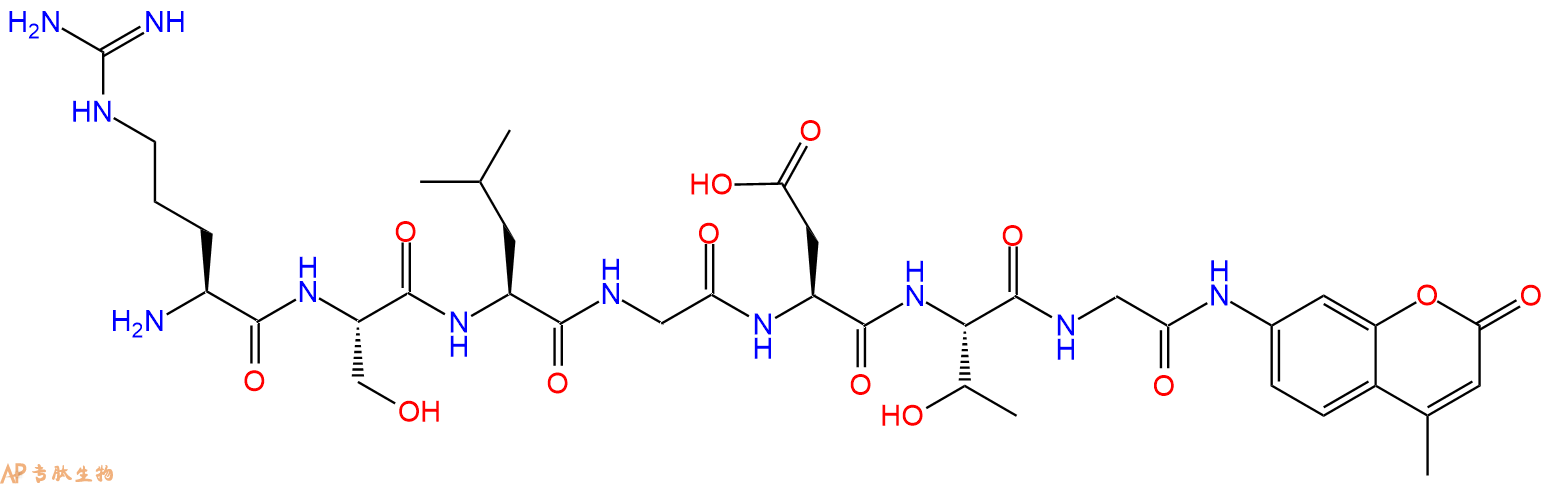 专肽生物产品七肽RSLGDTG-AMC