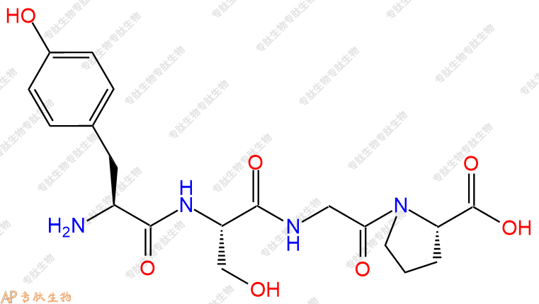 专肽生物产品四肽Tyr-Ser-Gly-Pro