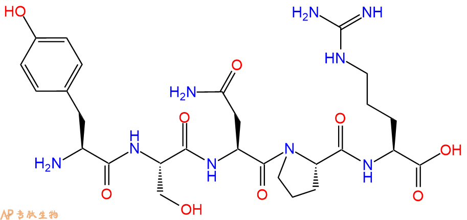 专肽生物产品五肽Tyr-Ser-Asn-Pro-Arg