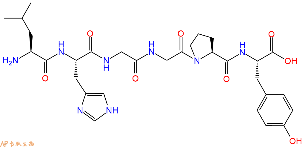 专肽生物产品六肽Leu-His-Gly-Gly-Pro-Tyr