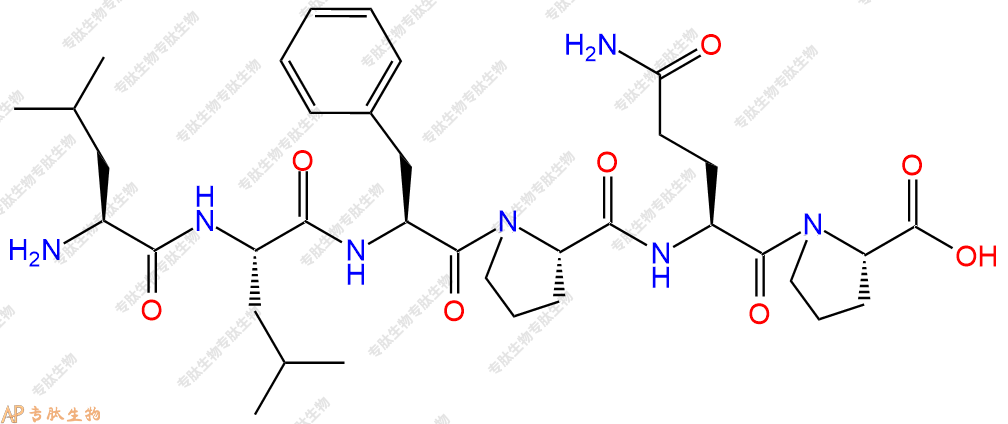 专肽生物产品六肽Leu-Leu-Phe-Pro-Gln-Pro