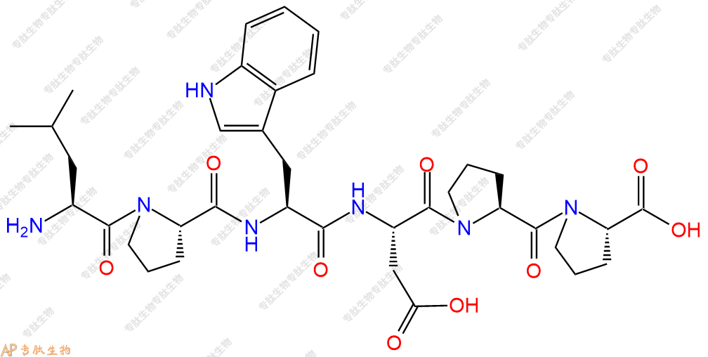 专肽生物产品六肽Leu-Pro-Trp-Asp-Pro-Pro