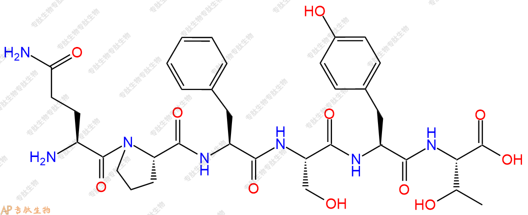 专肽生物产品六肽Gln-Pro-Phe-Ser-Tyr-Thr