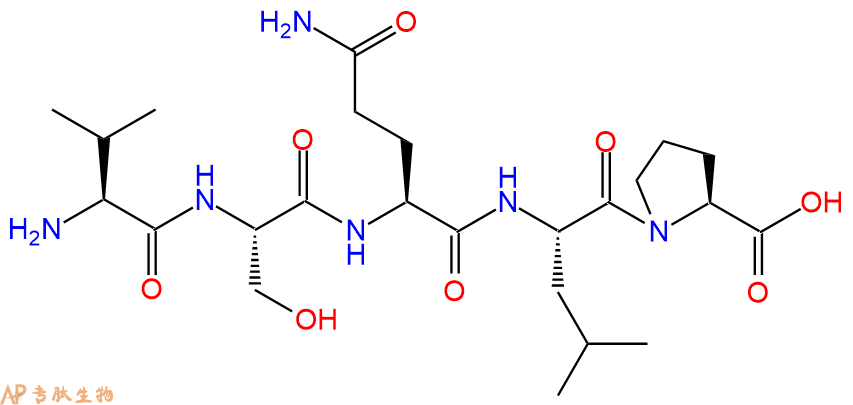 专肽生物产品五肽Val-Ser-Gln-Leu-Pro