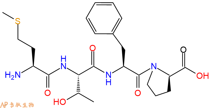 专肽生物产品四肽Met-Thr-Phe-DPro
