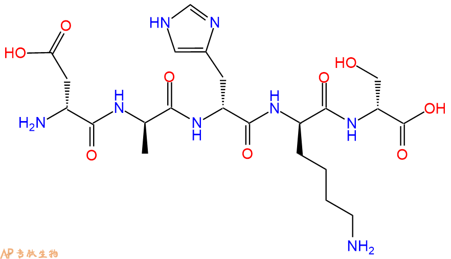专肽生物产品五肽DAsp-DAla-DHis-DLys-DSer