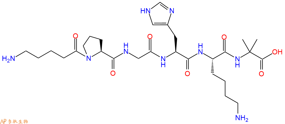 专肽生物产品六肽Ava-Pro-Gly-His-Lys-Aib