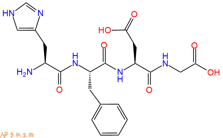 专肽生物产品四肽His-Phe-Asp-Gly