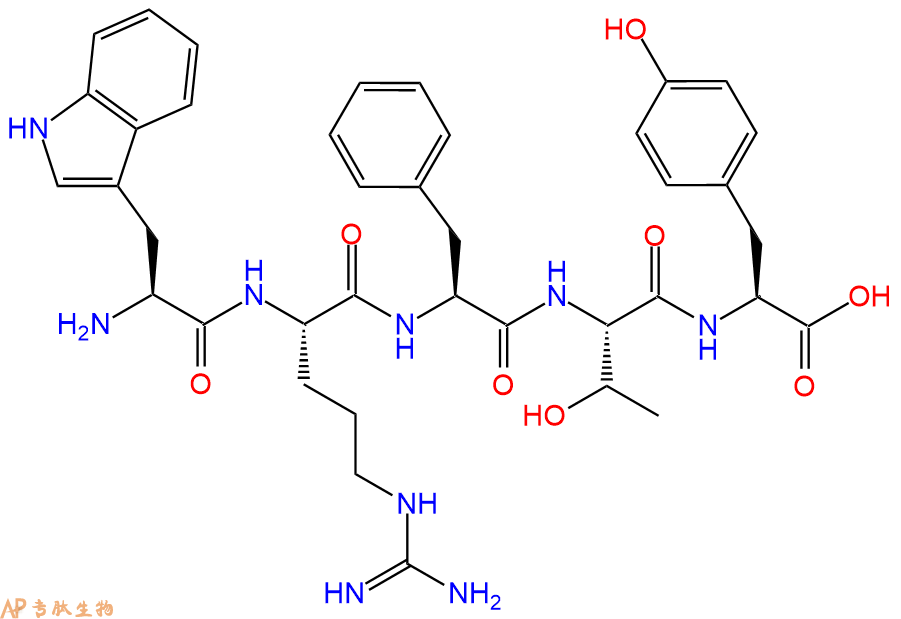 专肽生物产品五肽Trp-Arg-Phe-Thr-Tyr